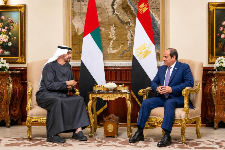 عبدالفتاح السيسي والشيخ محمد بن زايد