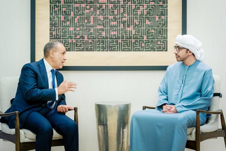 الشيخ عبدالله بن زايد وبدر عبدالعاطي