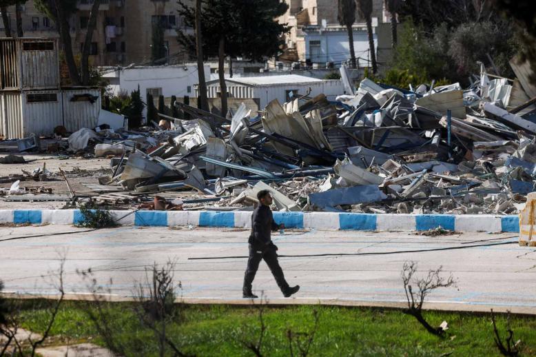 Israel in January demolished structures inside UNRWA’s East Jerusalem compound
