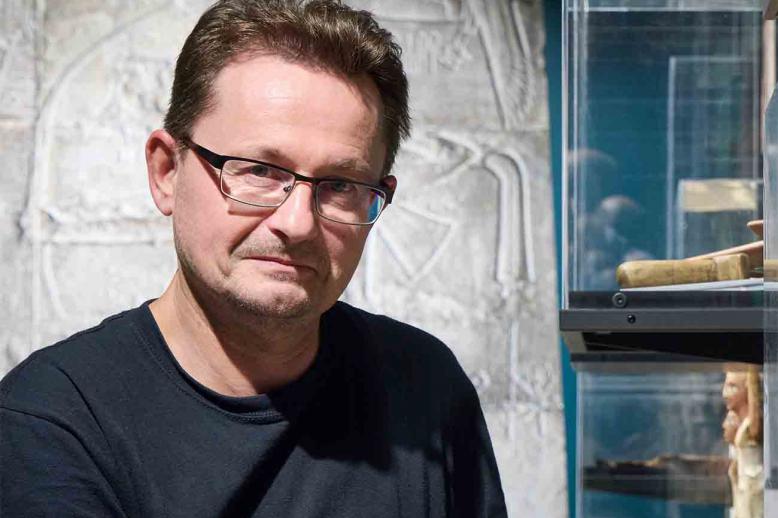 Dr. Frank Förster is now curator at the Egyptian Museum of Bonn University  (Photo: Volker Lannert)
