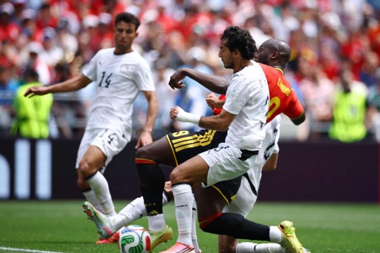 المنتخب المصري والمنتخب البلجيكي