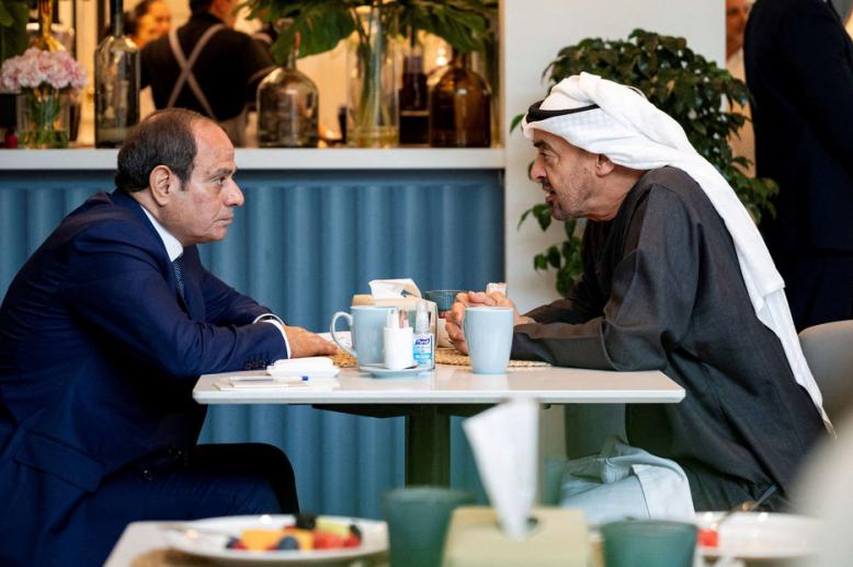 محمد بن زايد والسيسي