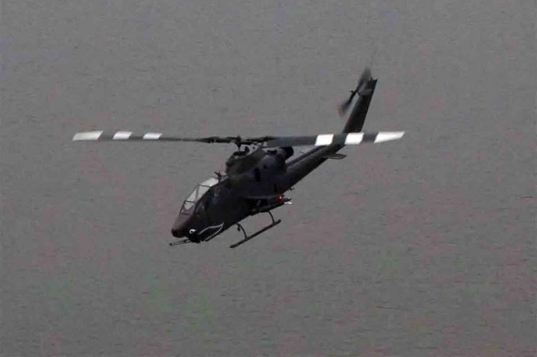 A US Apache helicopter
