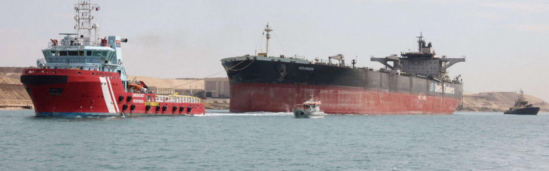 إيرادات القناة في العام الحالي انخفضت إلى 50 بالمئة بسبب التوترات في البحر الأحمر