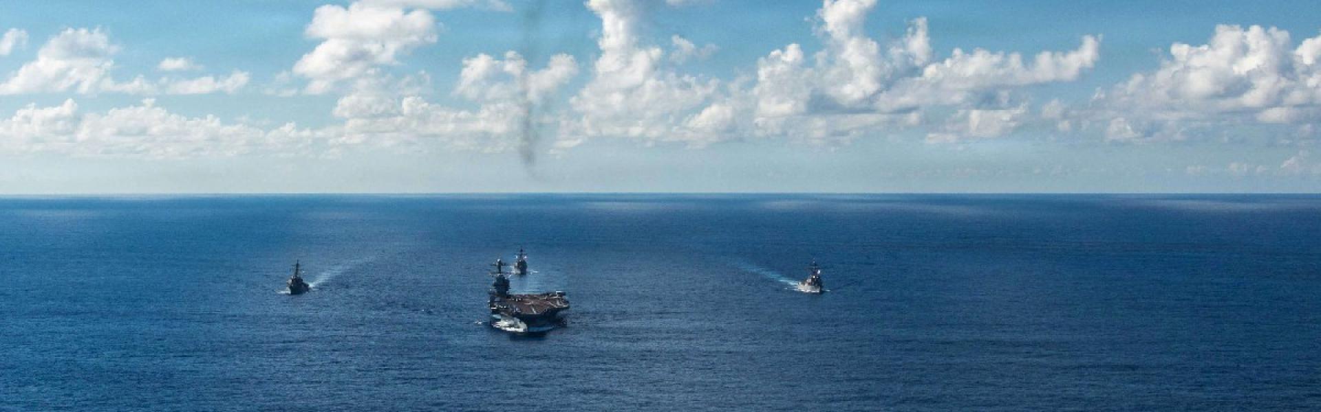 حاملة الطائرات 'يو إس إس جيرالد آر فورد' ستغادر البحر الكاريبي