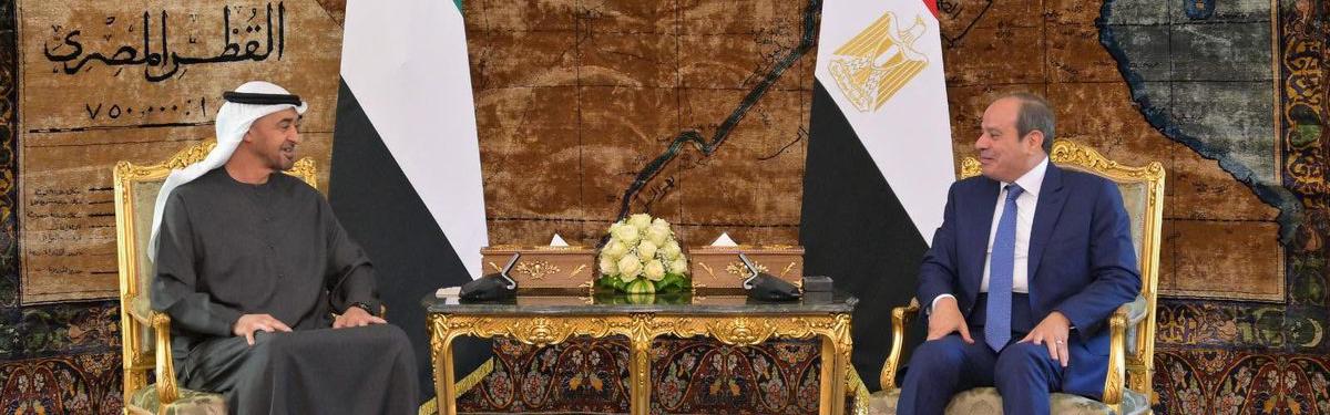 محمد بن زايد والسيسي