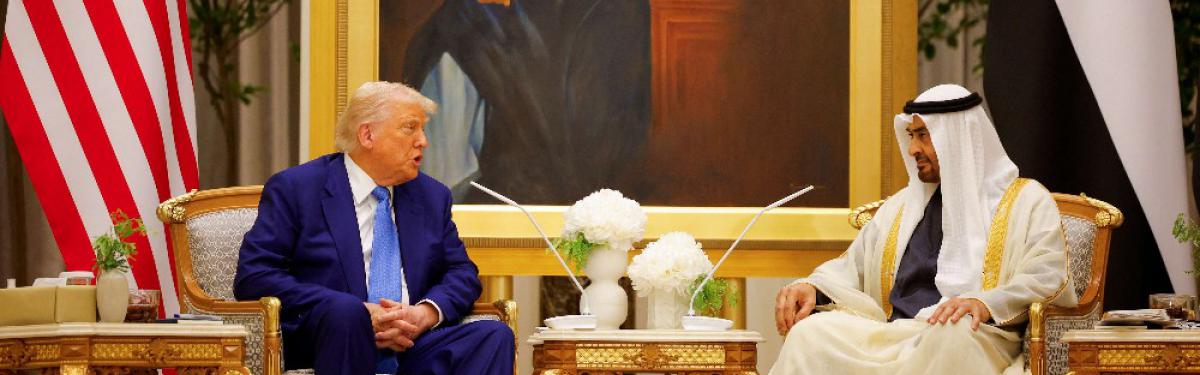 دونالد ترامب والشيخ محمد بن زايد