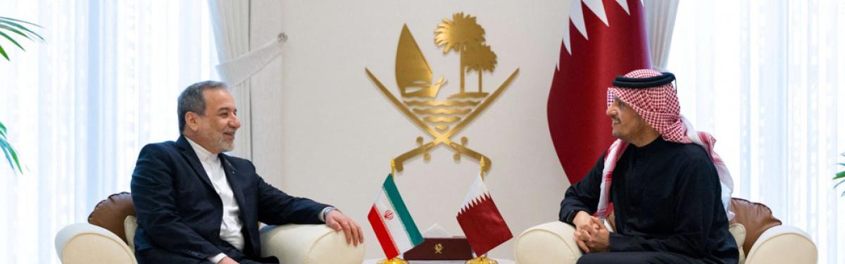 عباس عراقجي ومحمد بن عبدالرحمن آل ثاني