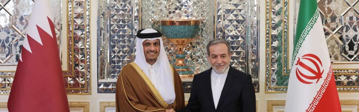 عباس عراقجي ووزير خارجية قطر