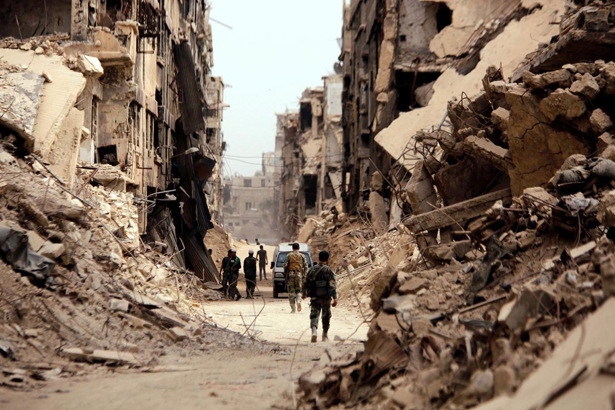 قوات النظام السوري تنتهي من مخيم اليرموك وتتجه الى درعا