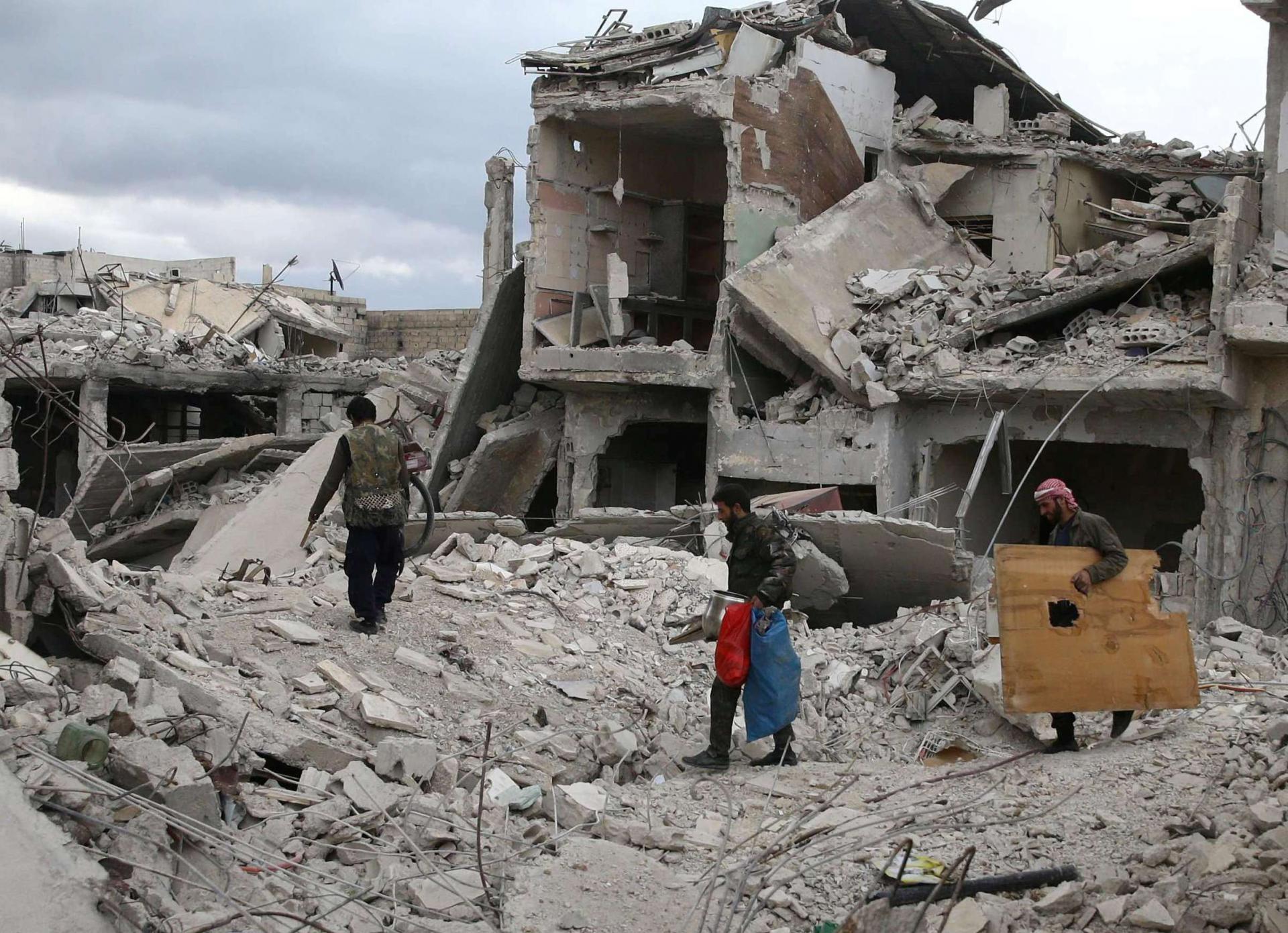 الدمار في الغوطة