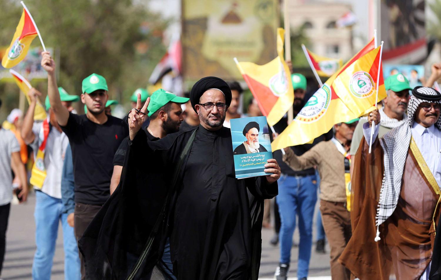 تظاهرة لأنصار إيران في بغداد