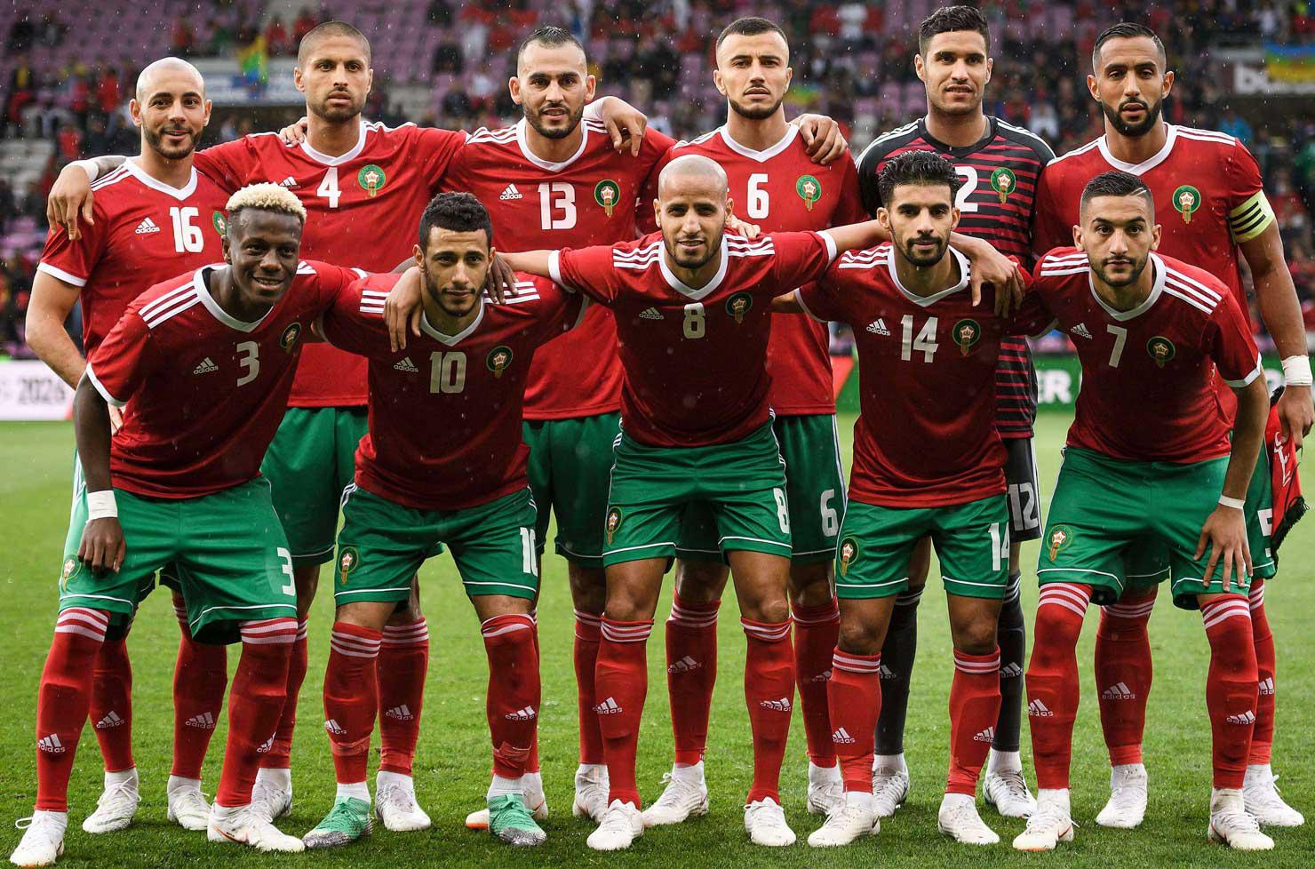 منتخب المغرب قبل لقاء ودي مع اكرانيا