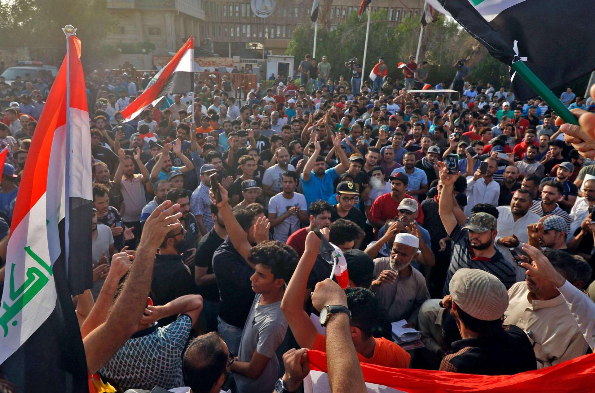 المحتجون العراقيون