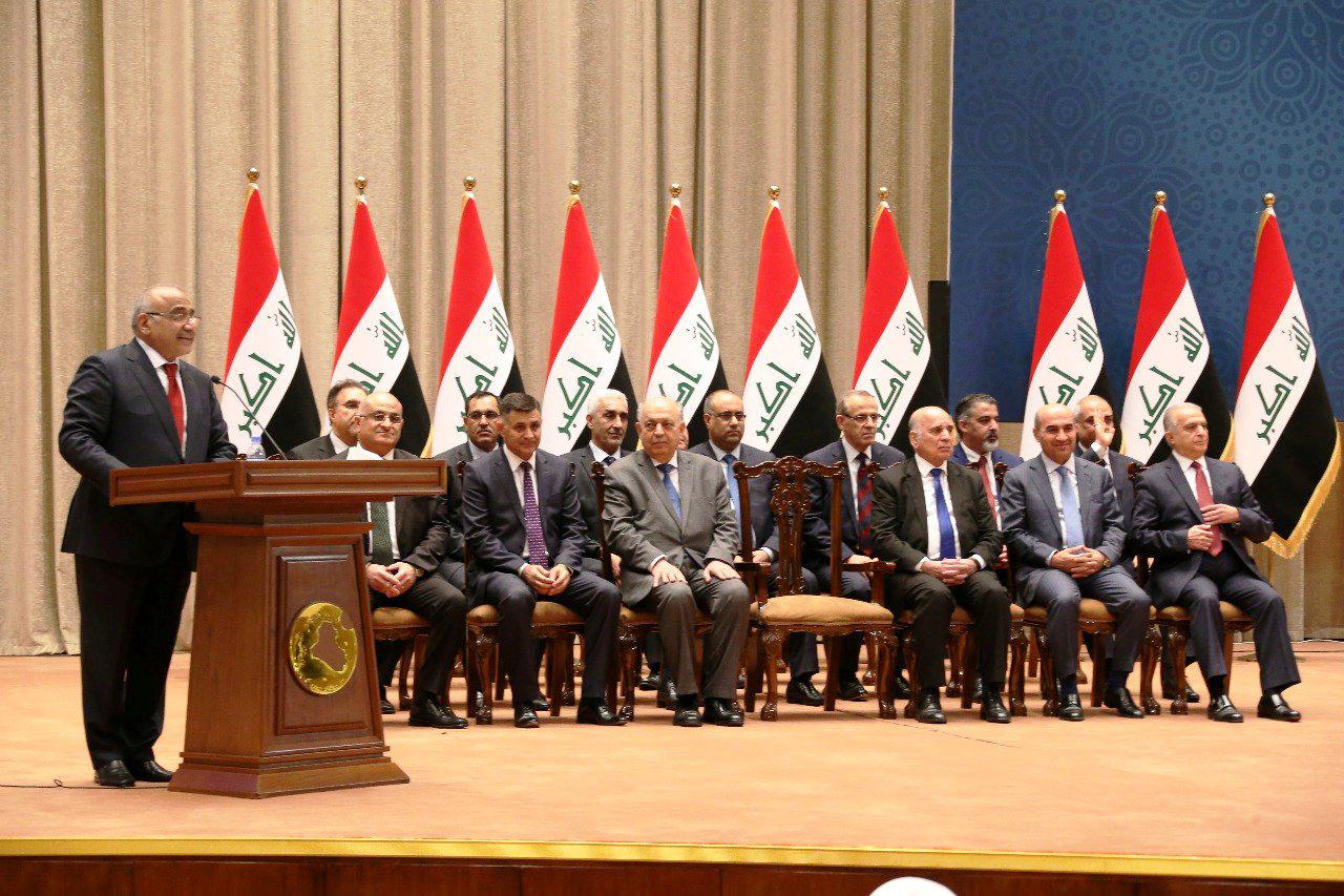 عبدالمهدي يستعرض الخطوط العريضة لبرنامجه السياسي في أول جلسة للحكومة الجديدة