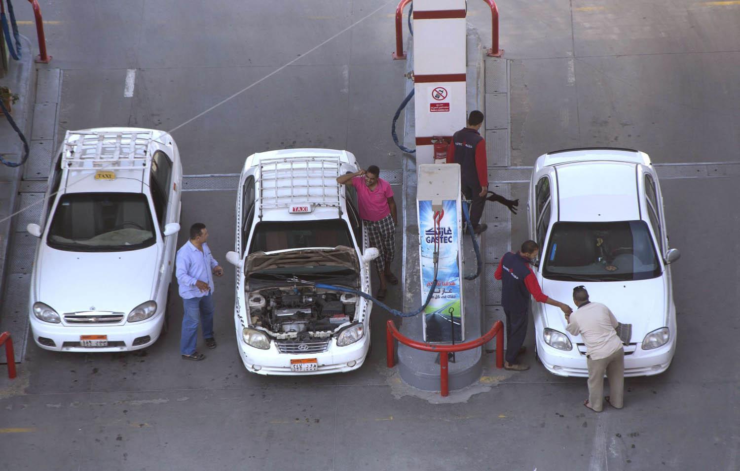 محطة تعبئة بالغاز في القاهرة
