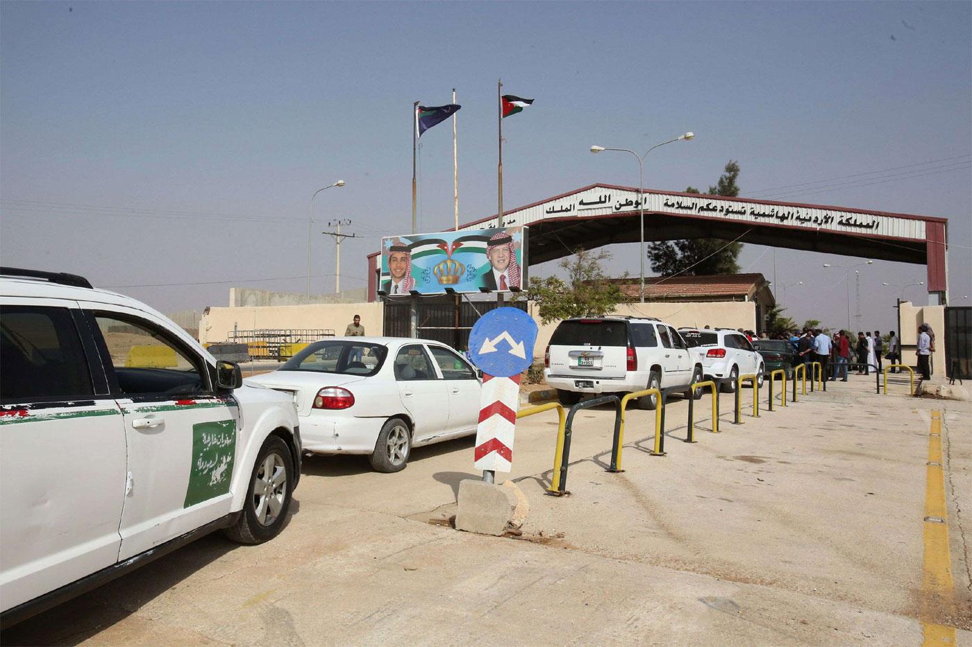 Jaber border crossing between Jordan and Syria