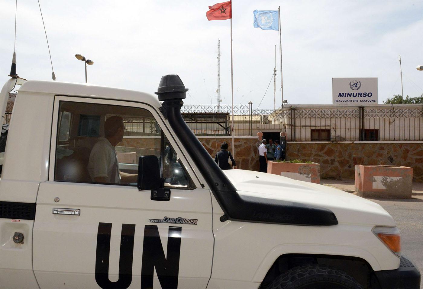 The headquarters of the United Nations Mission for the Referendum in Western Sahara (MINURSO) in Laayoune
