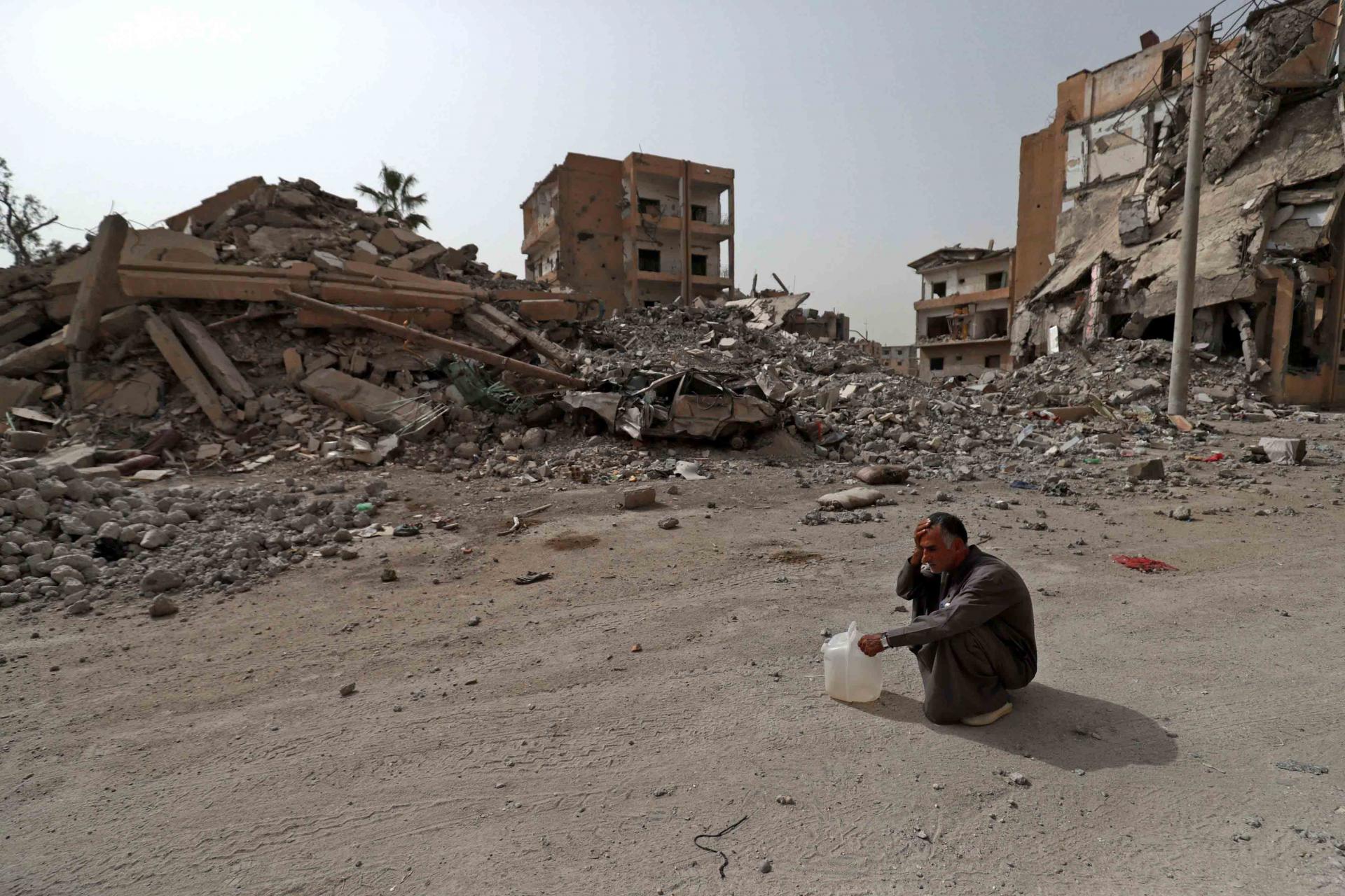 Rights group Amnesty International estimates around 80 percent of Raqa was devastated by fighting