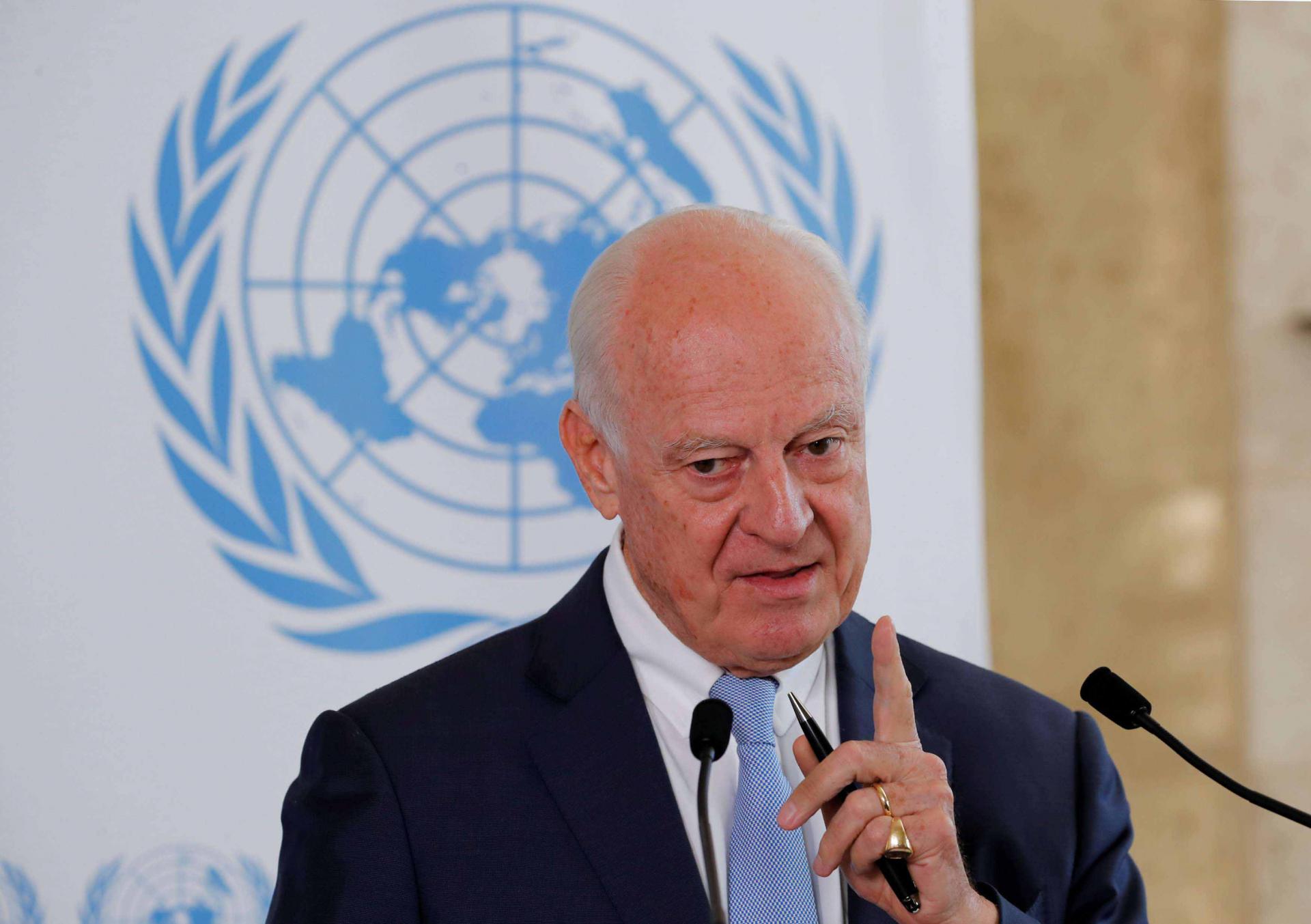 The United Nations will be represented at the negotiations by Syria envoy Staffan de Mistura