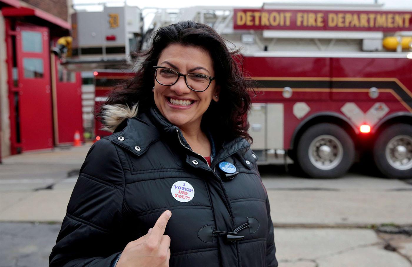 Democratic US congressional candidate Rashida Tlaib 