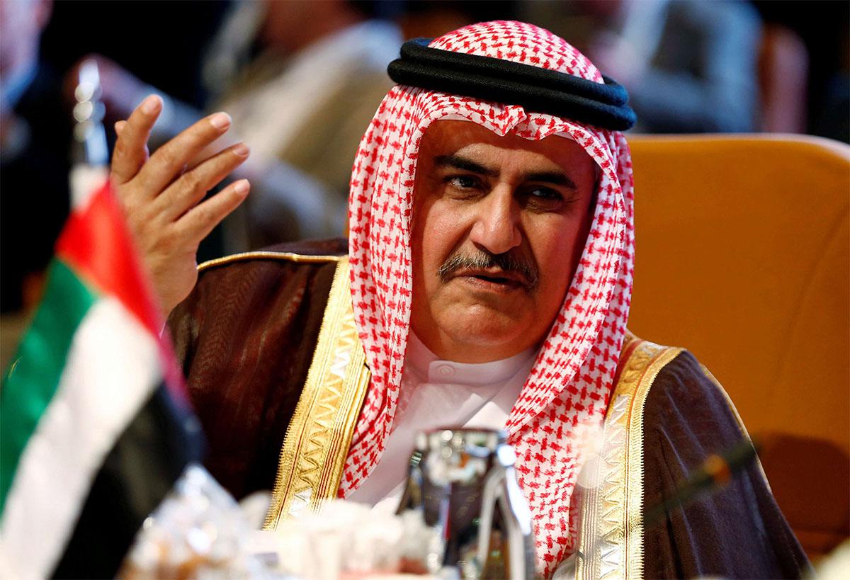 Bahrain's Foreign Minister Khalid bin Ahmed Al Khalifa