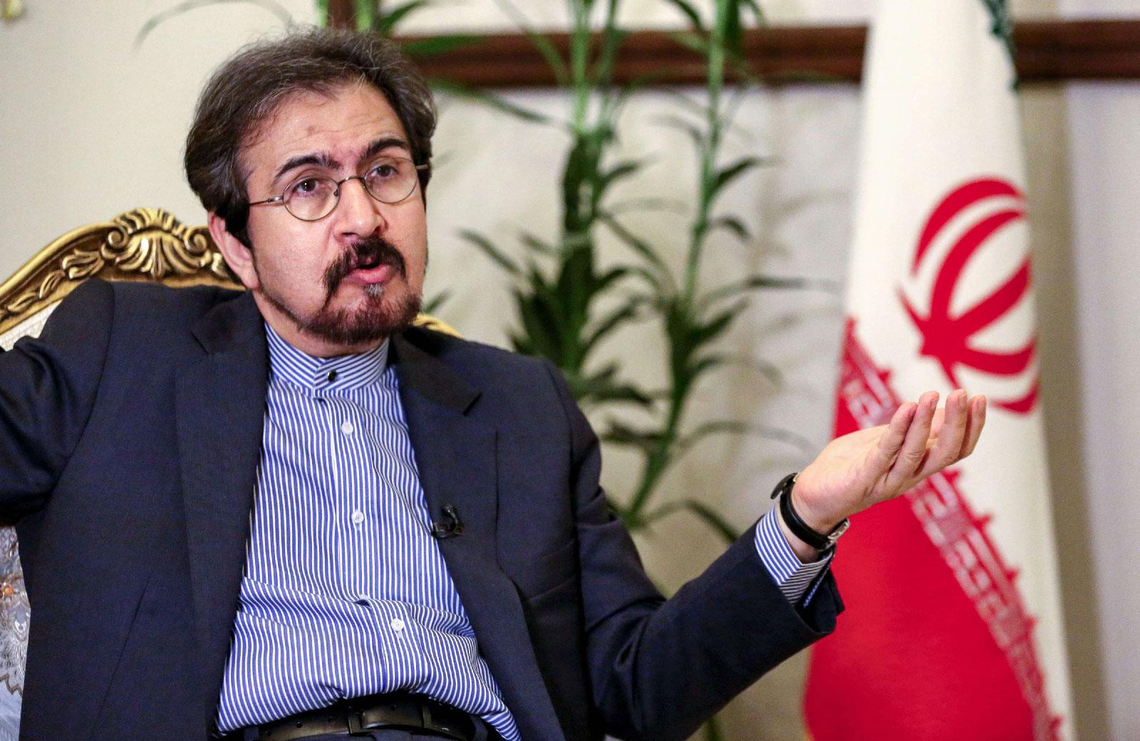 Bahram Ghasemi, Iran's foreign ministry spokesman, pictured in the capital Tehran on October 2, 2018.