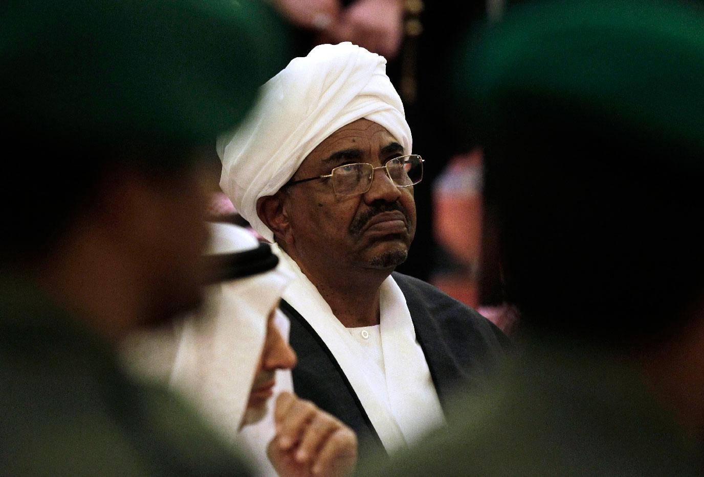 Sudanese President Omar al-Bashir attends the funeral of Saudi Crown Prince Sultan bin Abdul-Aziz Al Saud, in Riyadh, Saudi Arabia on Oct. 25, 2011.