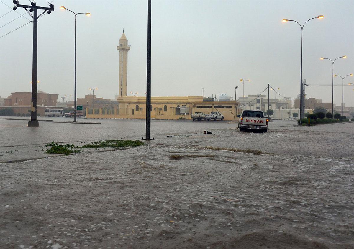 Heavy downpours have hit several areas of Saudi Arabia this week