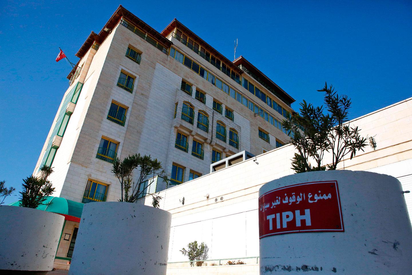 A view of the Temporary International Presence in Hebron's (TIPH) headquarters in the West Bank city on January 29, 2019.