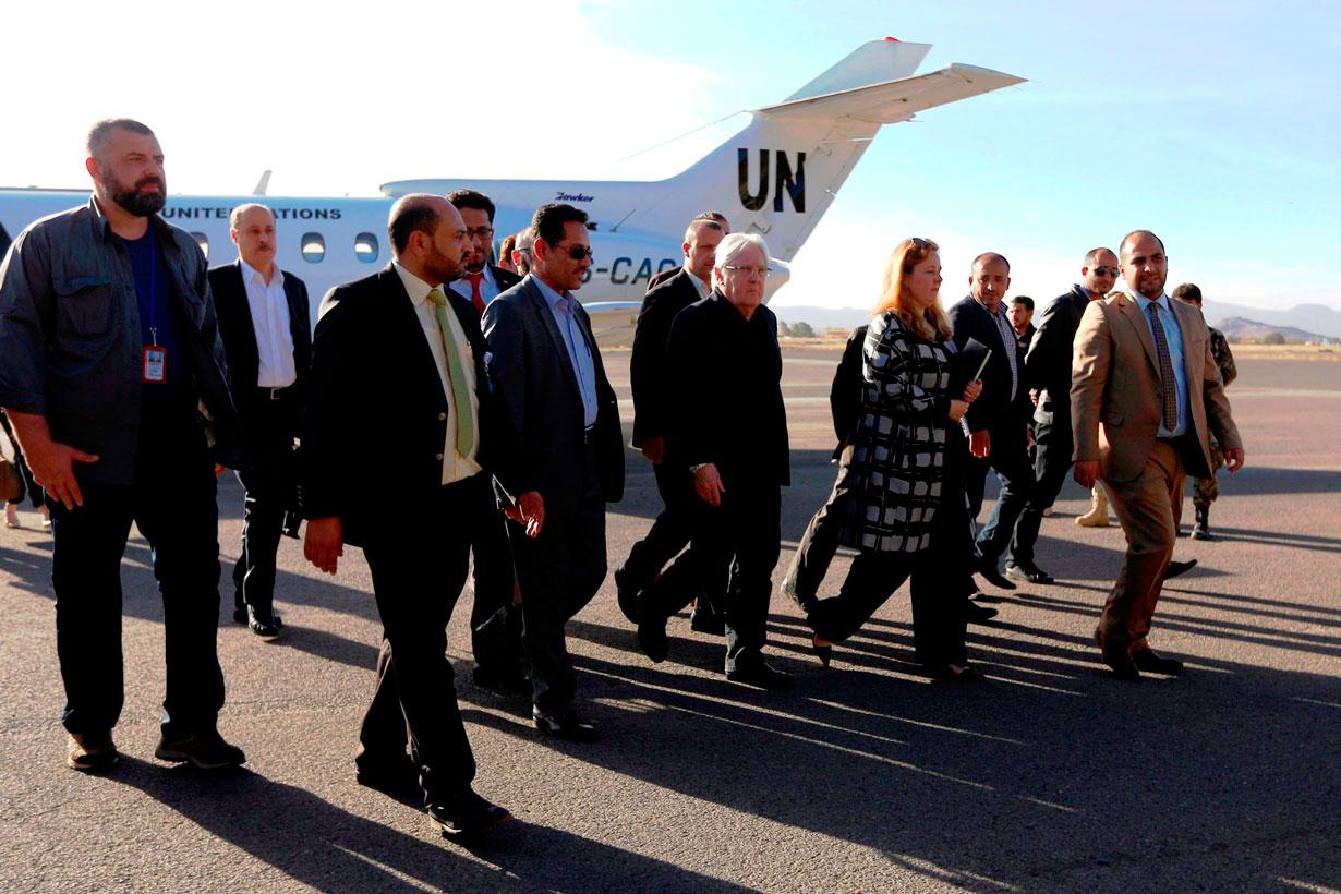 المبعوث الأممي لليمن مارتن غريفيث في صنعاء