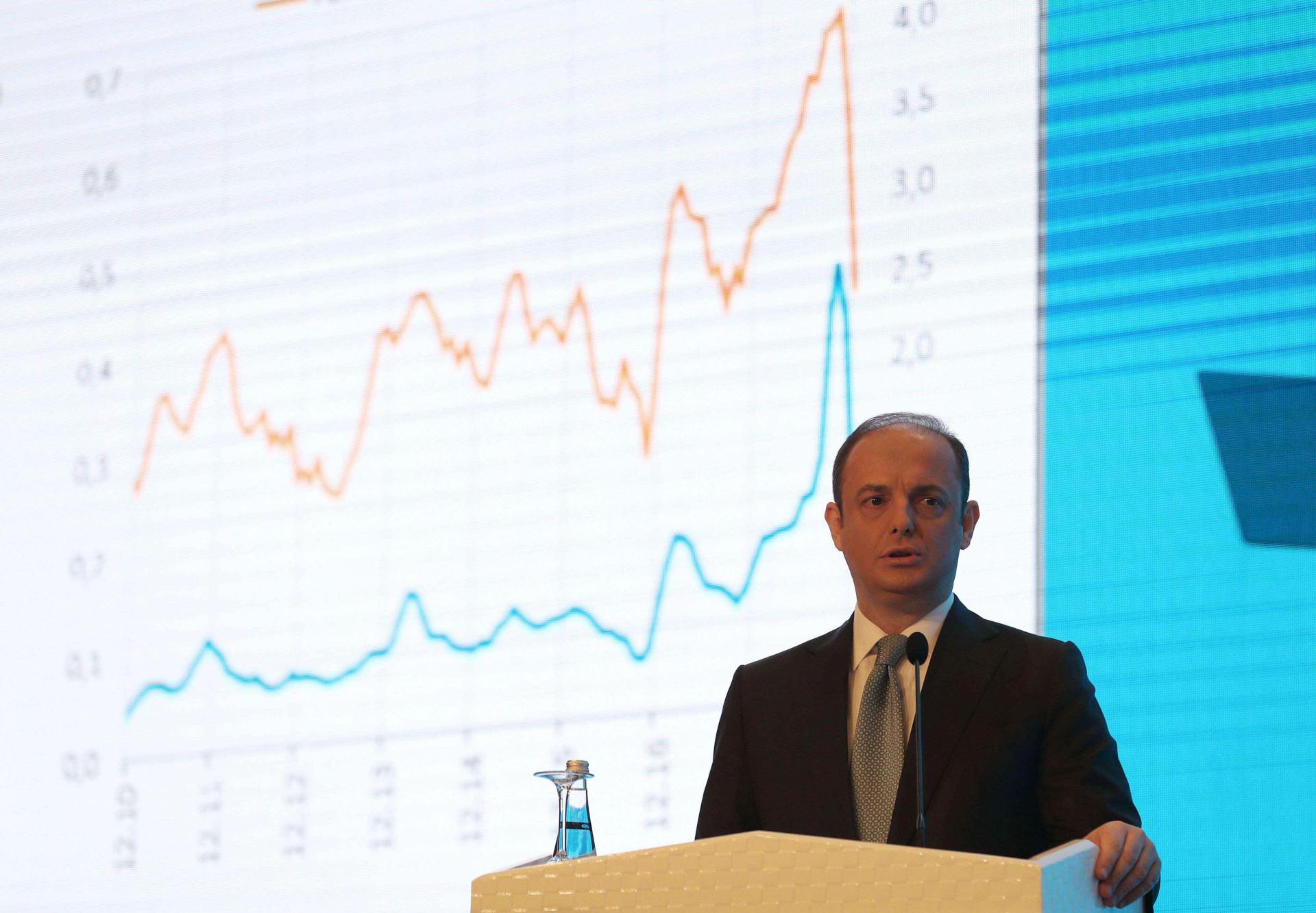 The inflation forecast for 2020 also was cut to 8.2 percent from 9.3 percent and the central bank said it hopes price rises will stabilise