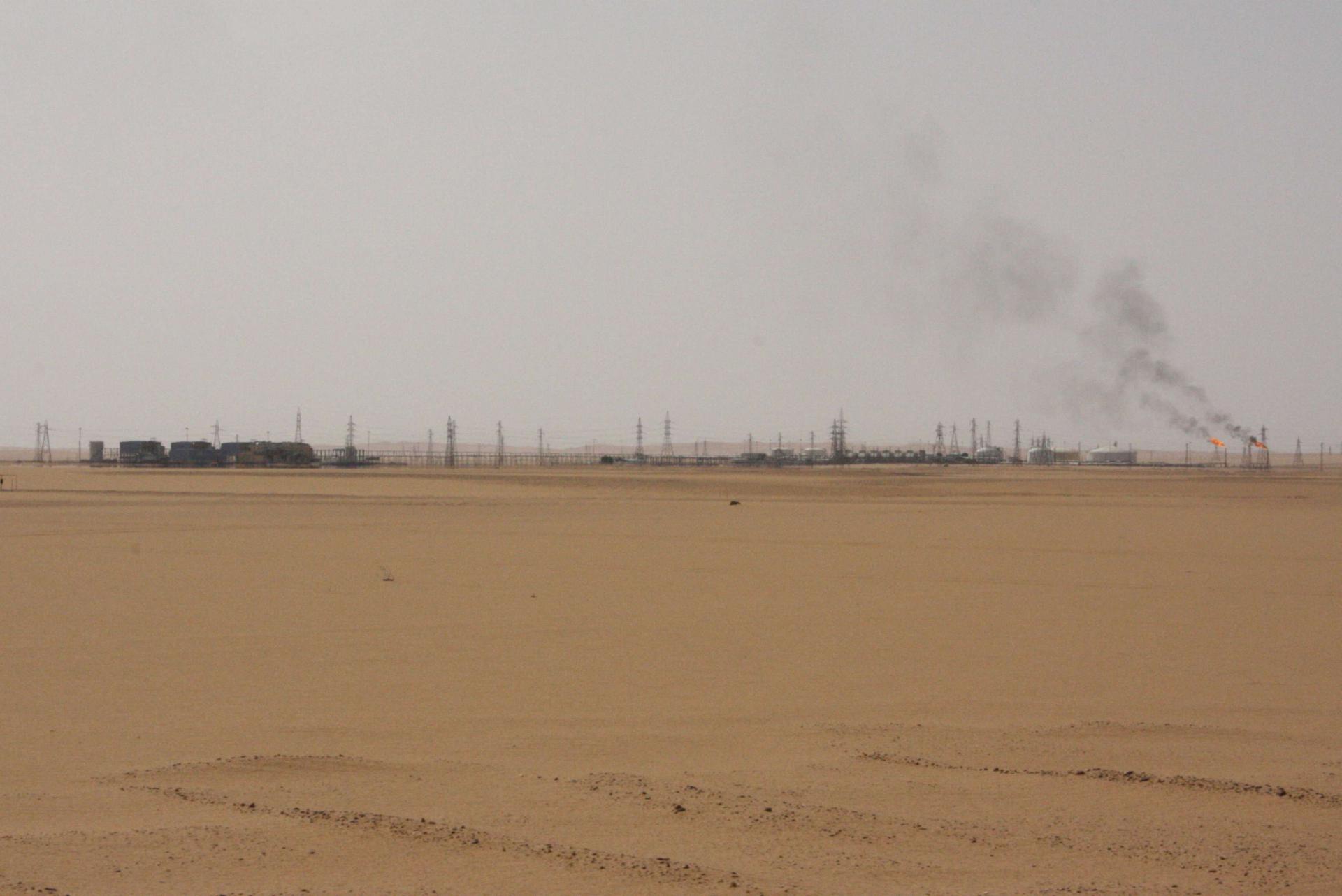 A view shows Sharara oil field near Ubari, Libya, July 6, 2017.