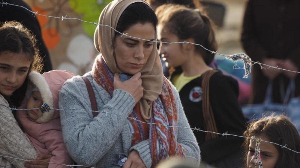 الفنانة الاردنية صبا مبارك في فيلم "مسافر: حلب اسطنبول" (الصورة من صفحة الفنانة على فيسبوك)