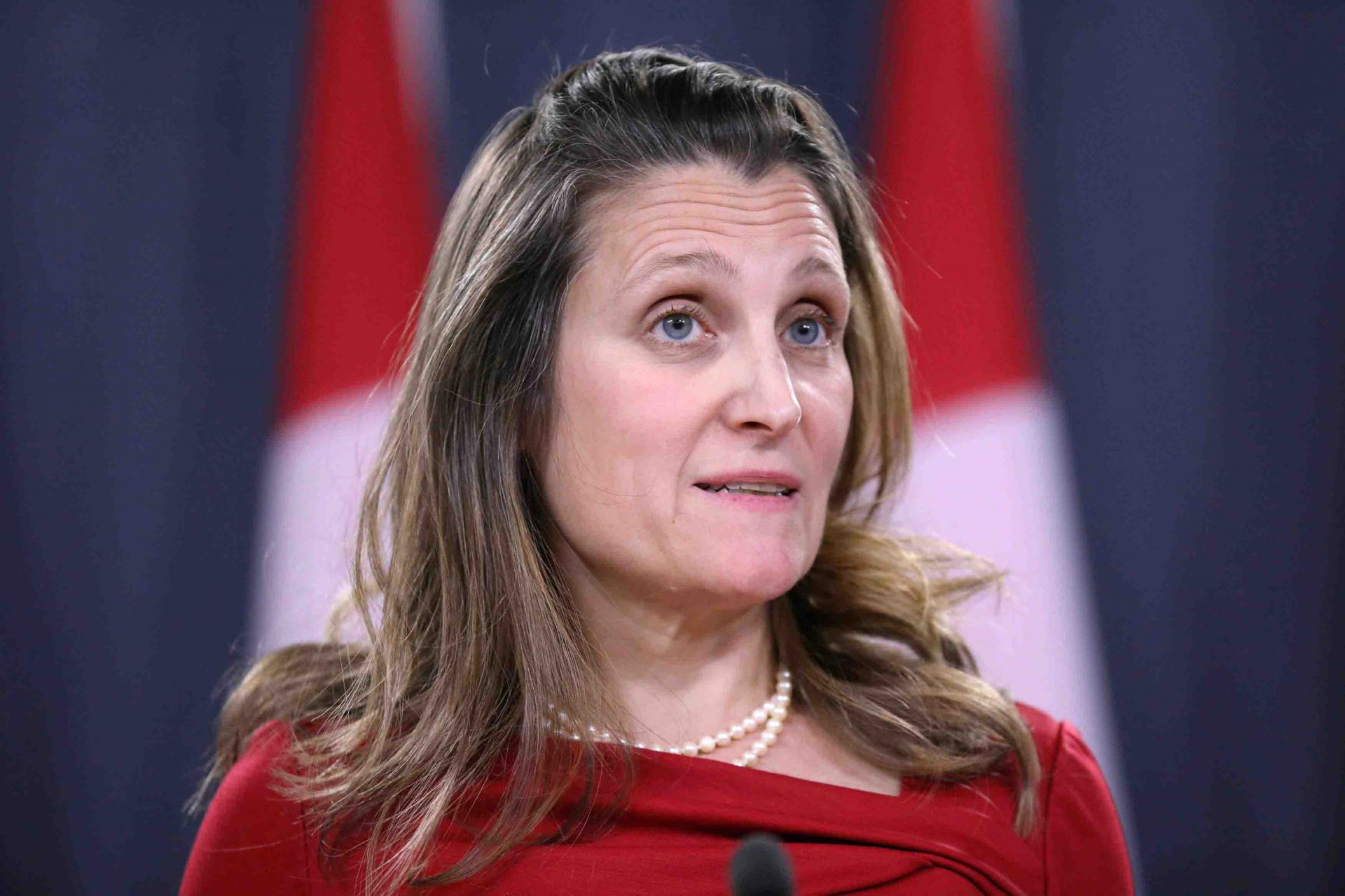 Canada's Minister of Foreign Affairs Chrystia Freeland 