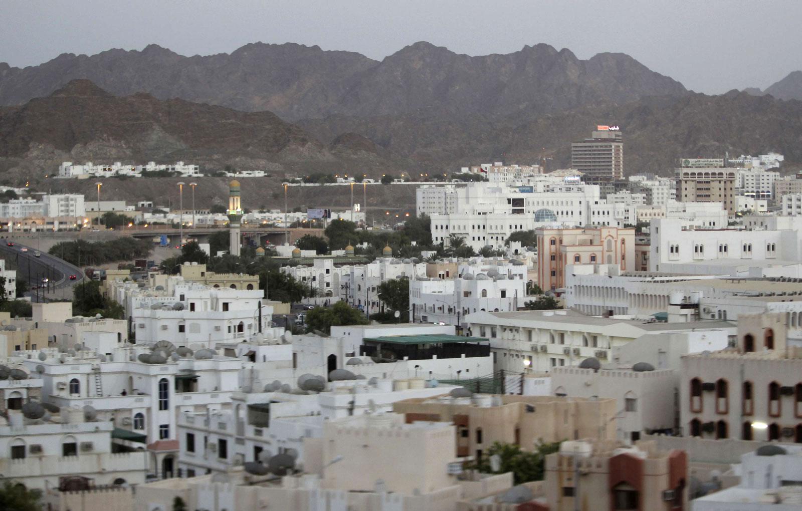 A general view of the city, in Muscat, Oman.