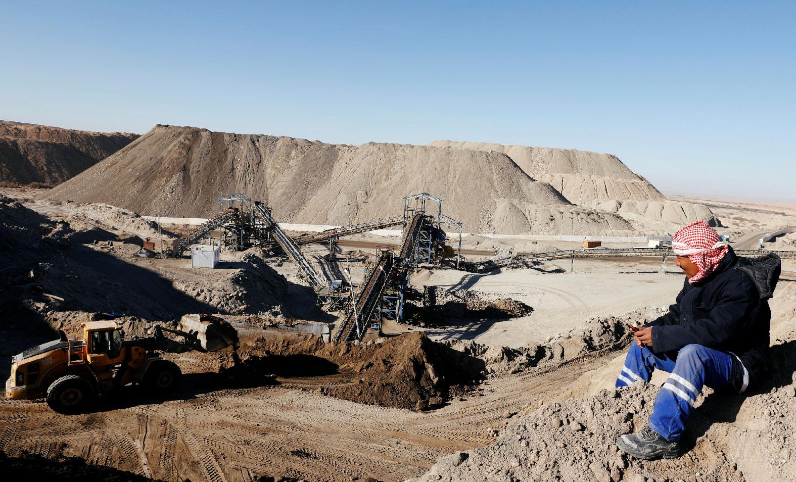 A general view of the Mdhilla phosphate production plant in Mdhilla, Tunisia February 9, 2019.