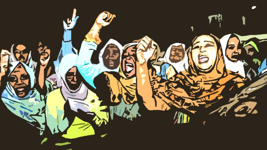 انطلاق التظاهرات في ذكرى إطاحة جعفر النميري عام 1985