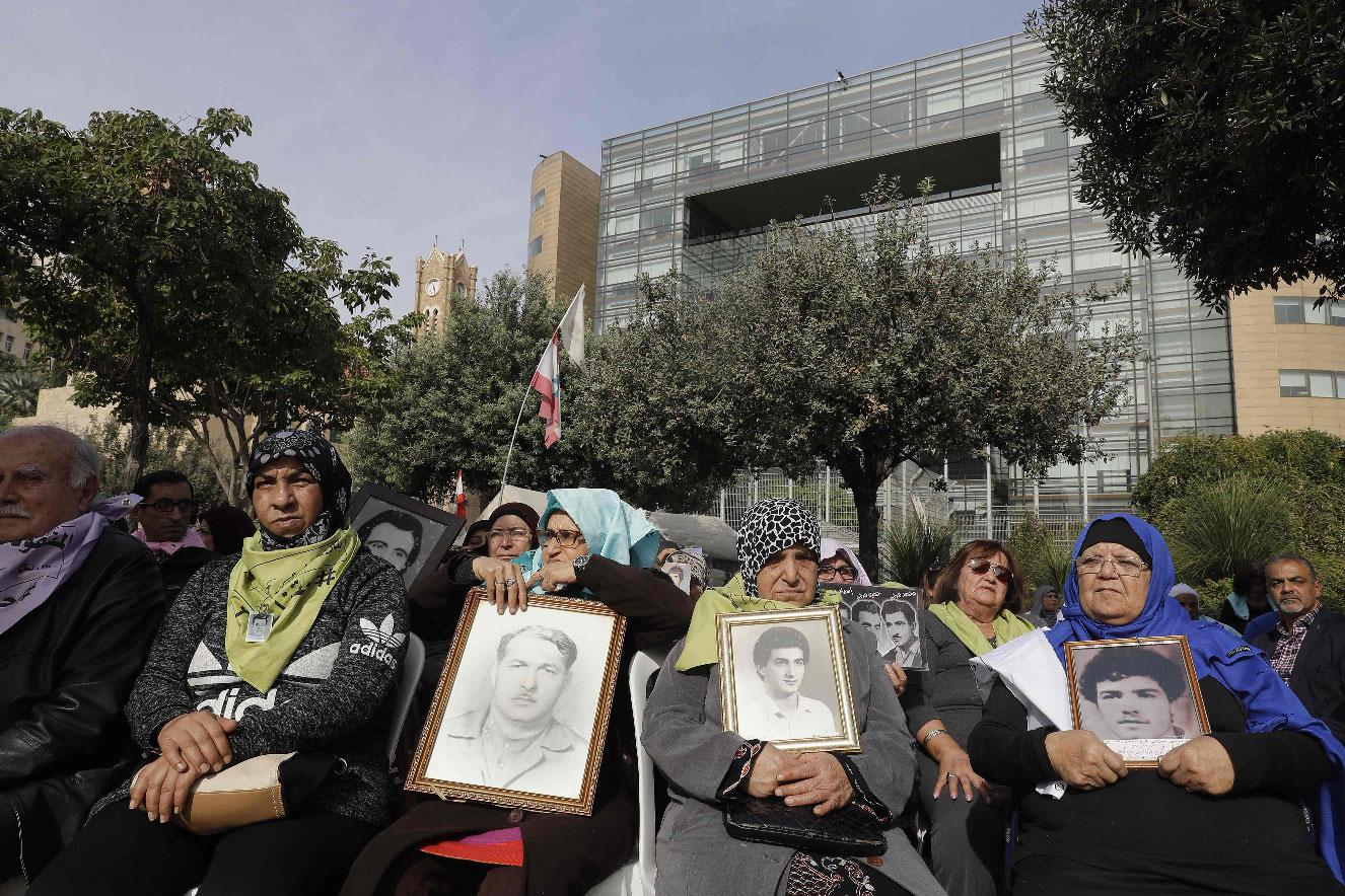 Mothers and relatives of Lebanese citizens who disappeared or went missing since the Lebanese civil war in 1975.