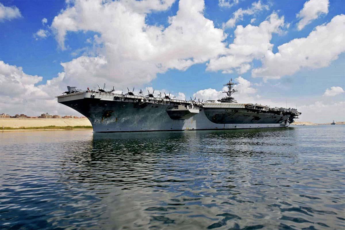 USS Abraham Lincoln on its way to to unspecified waters in the vicinity of Iran 