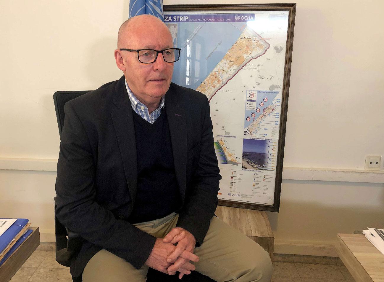 Jamie McGoldrick, the UN humanitarian coordinator in the Palestinian Territories