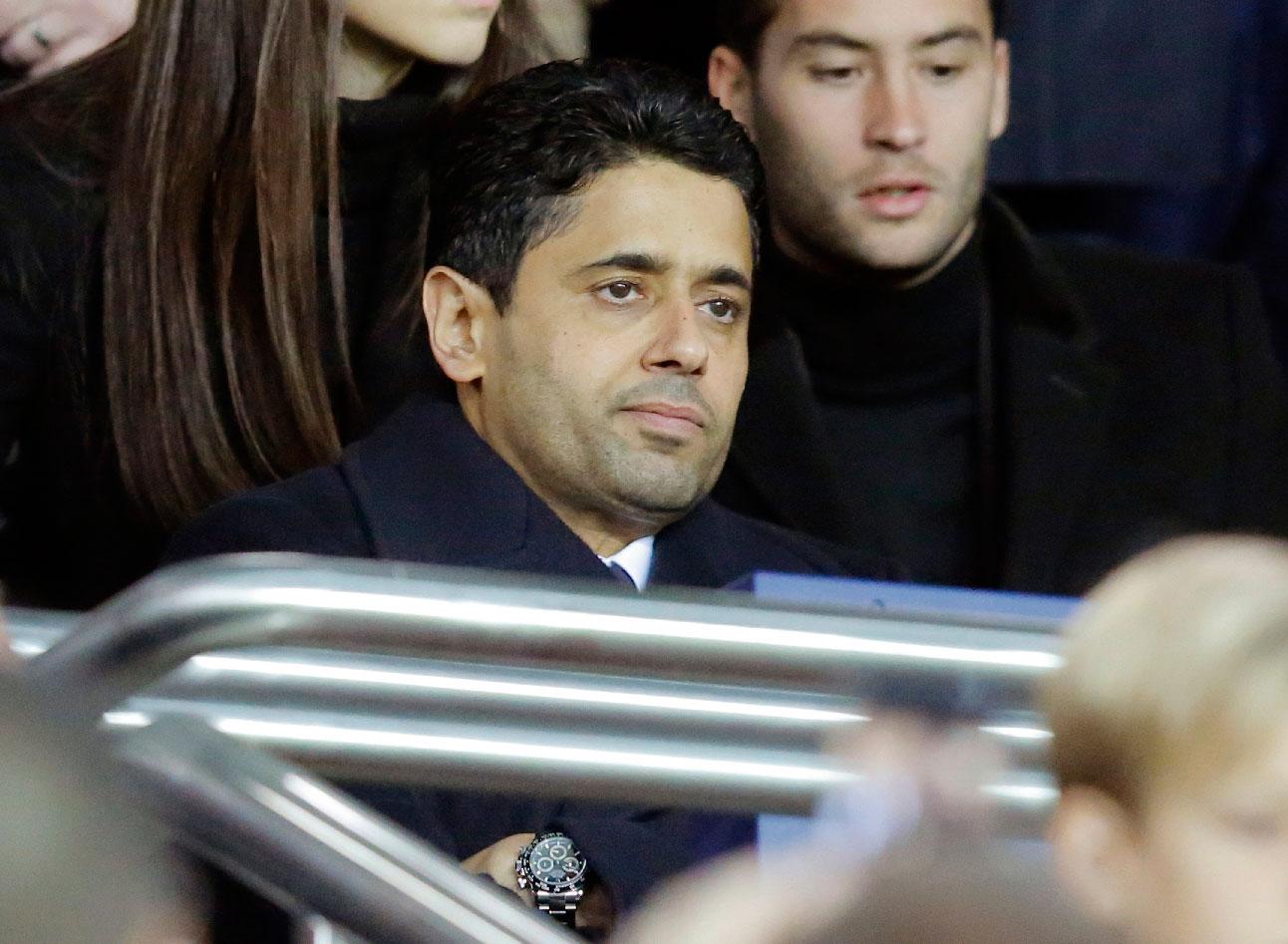 Paris Saint Germain's President Nasser Al-Khelaifi