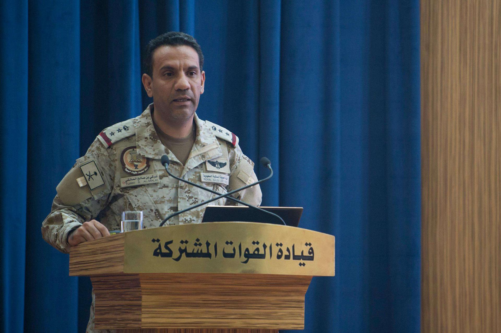 المتحدث باسم قوات التحالف العربي العقيد تركي المالكي 