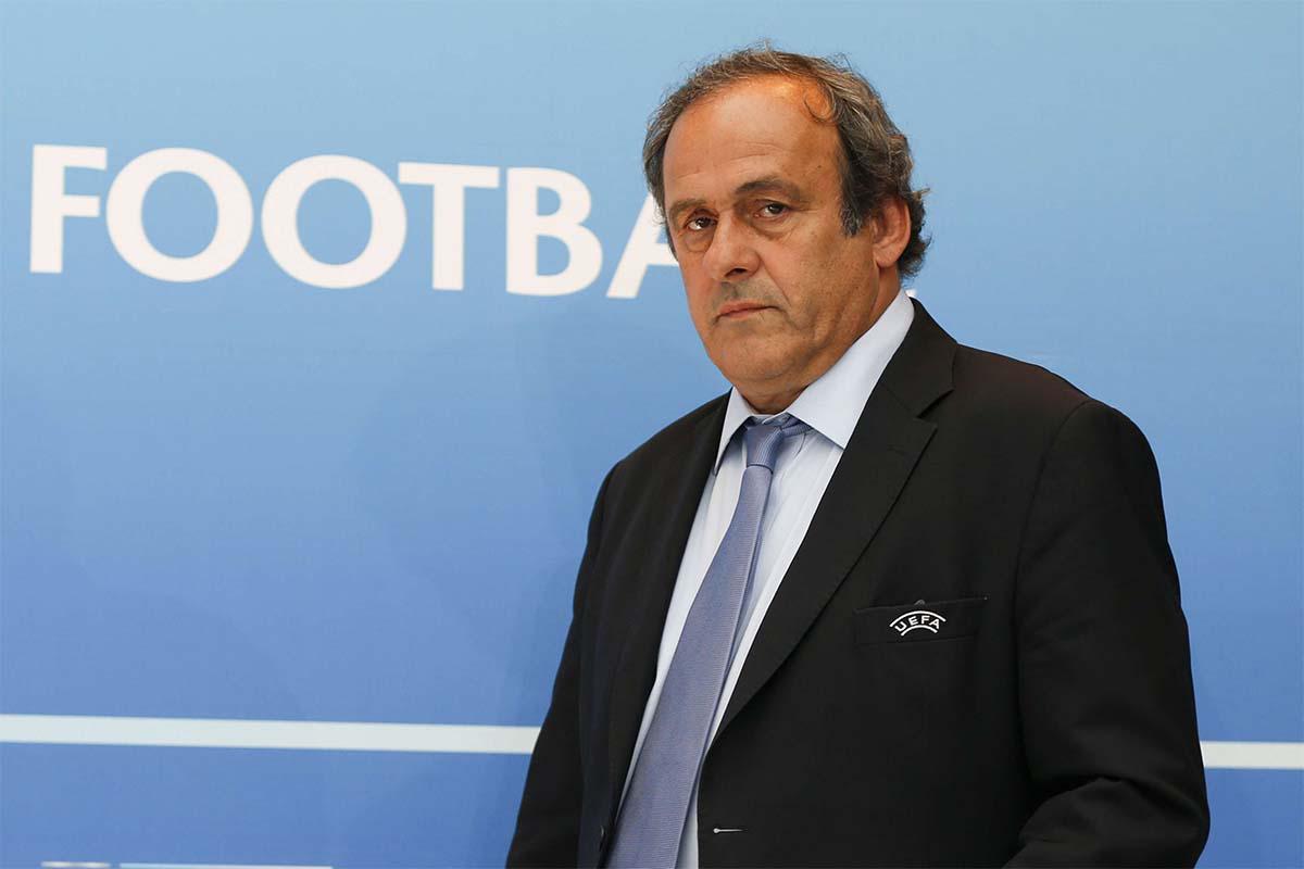 Platini was forced to leave his job as UEFA chief 
