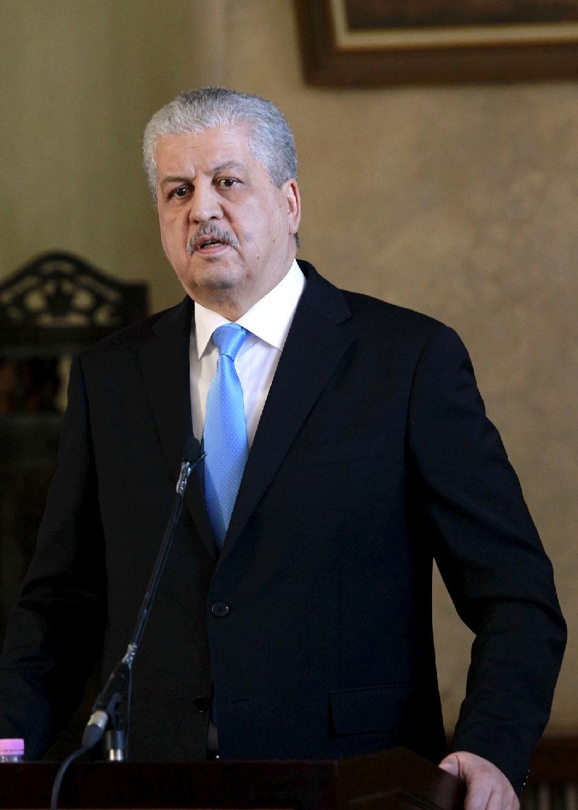 Algerian former Prime Minister Abdelmalek Sellal