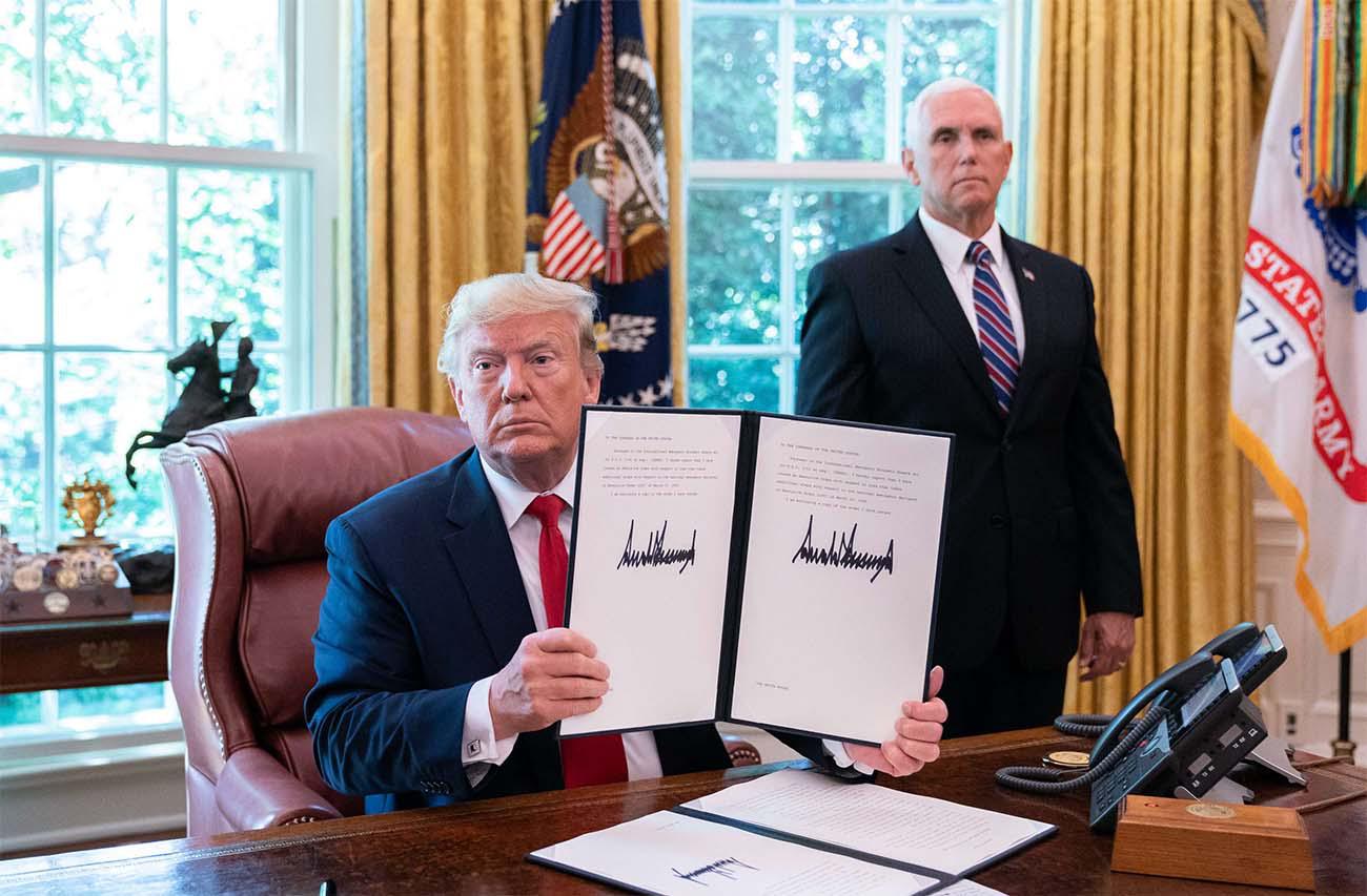 Trump said the sanctions are a strong and proportionate response to Iran's increasingly provocative actions