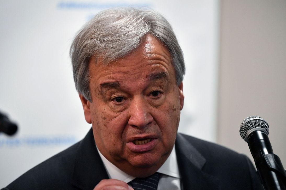 UN Secretary General Antonio Guterres