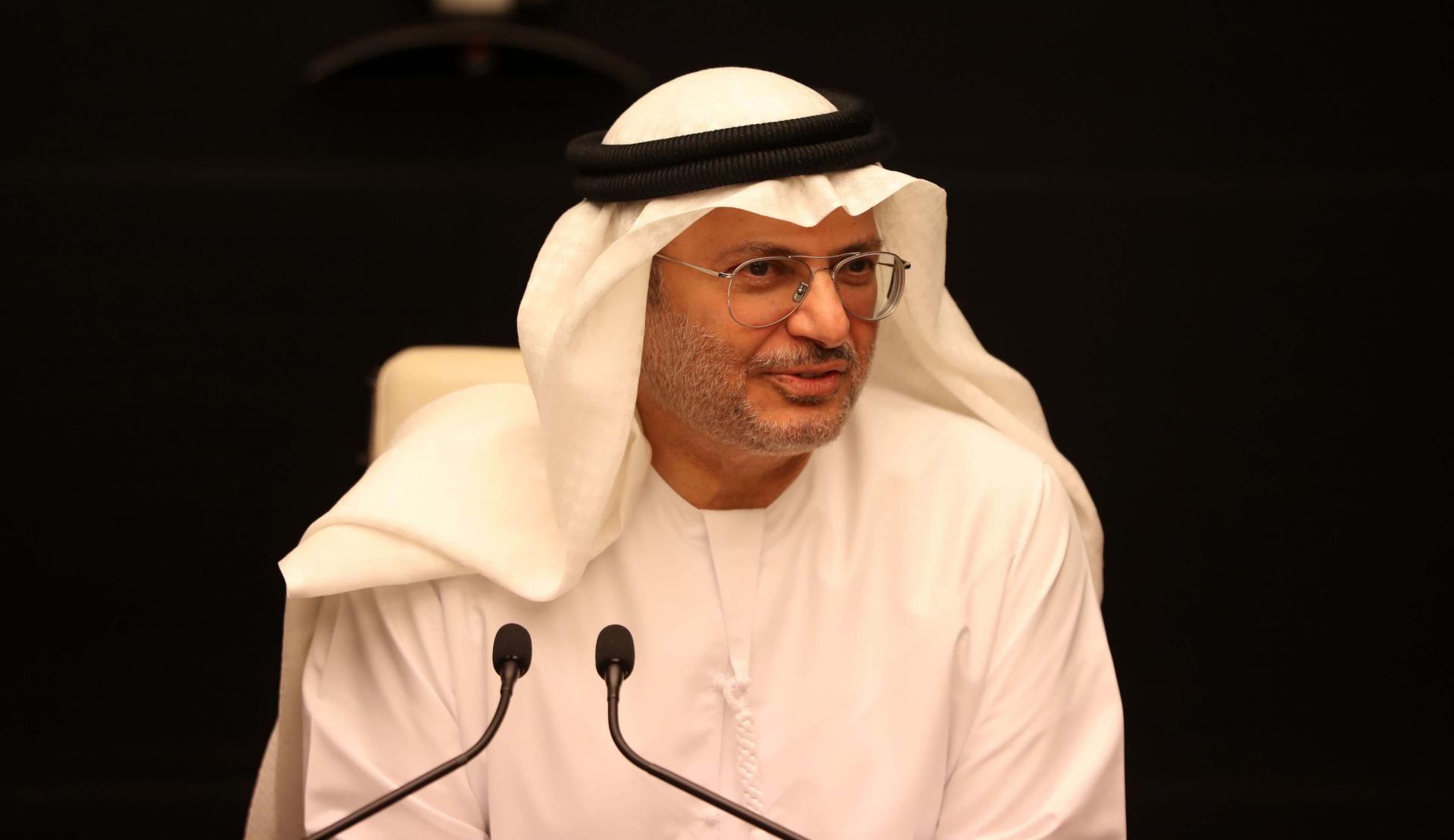 UAE minister of state for foreign affairs Anwar Gargash 
