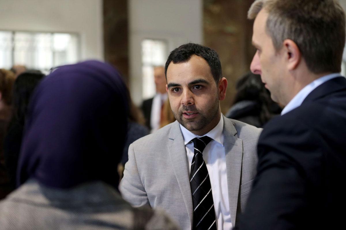 Omar Shakir, Israel and Palestine Director at Human Rights Watch, is seen at his hearing at the district court in Jerusalem