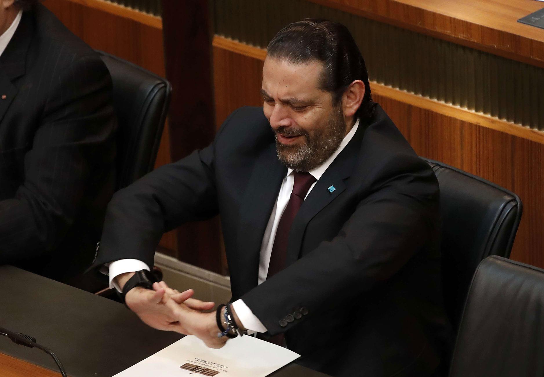 رئيس الوزراء اللبناني سعد الحريري